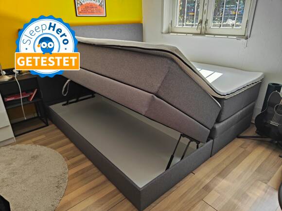 Emma Premium Stauraum Boxspringbett