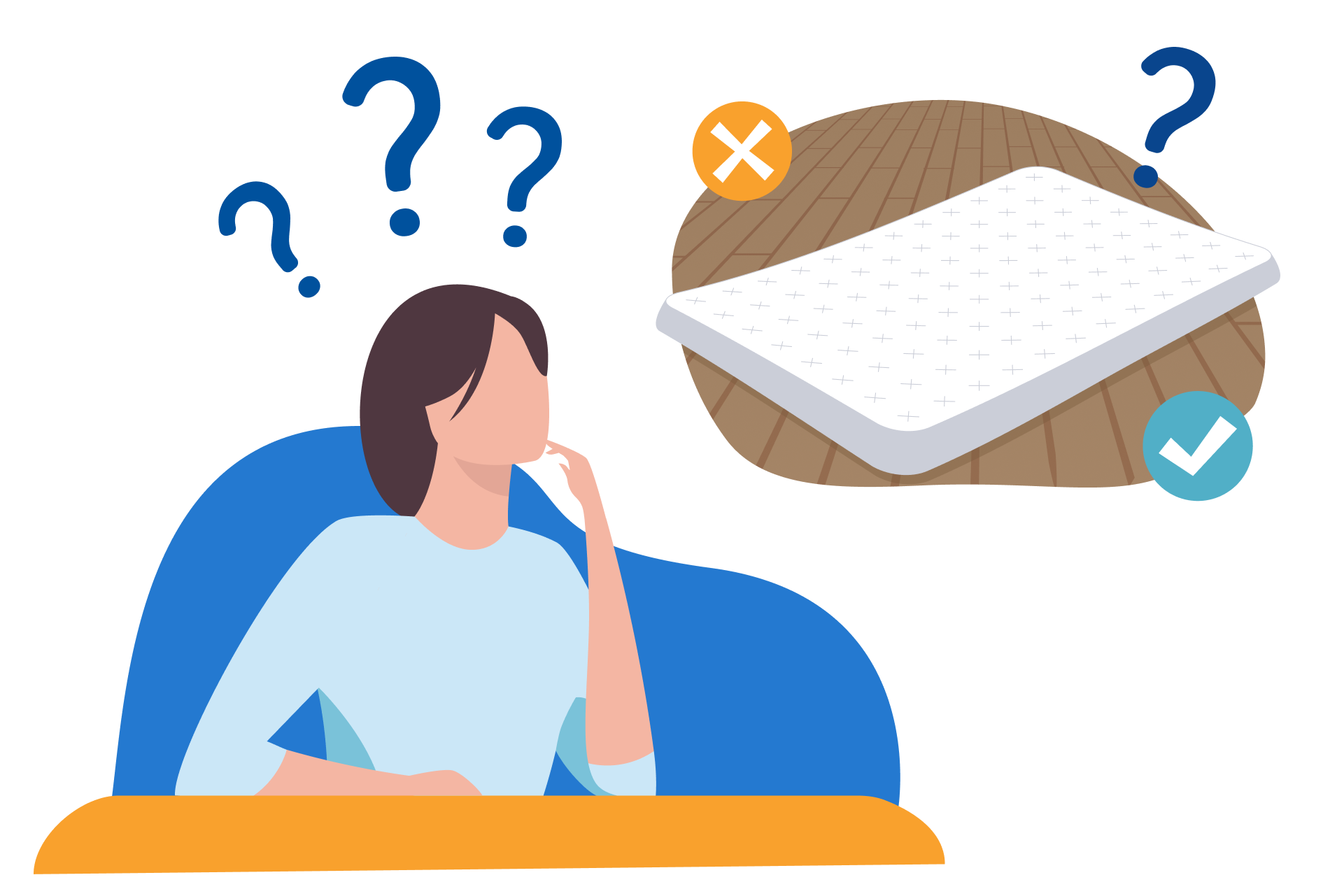 Matratze direkt auf den Boden legen? Klar geht das!