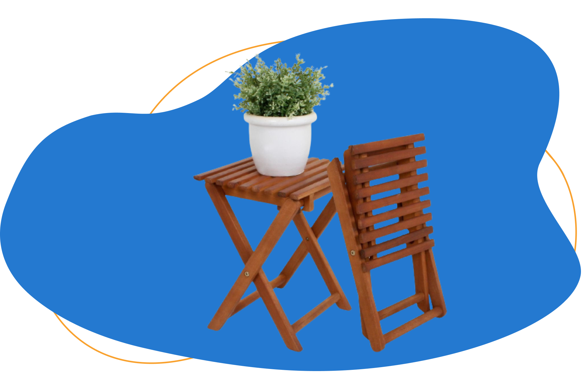 Gartenliege Beistelltisch