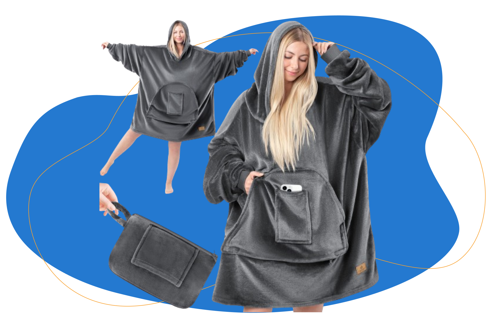 Kesser Hoodie Decke XXL