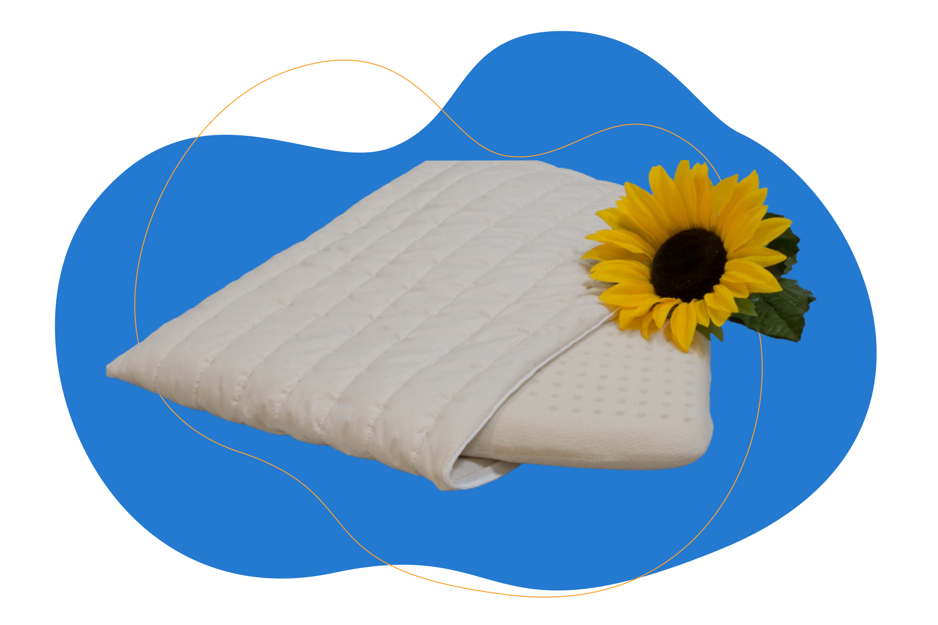allnatura Naturlatex Kinderflachkissen Sana Pano