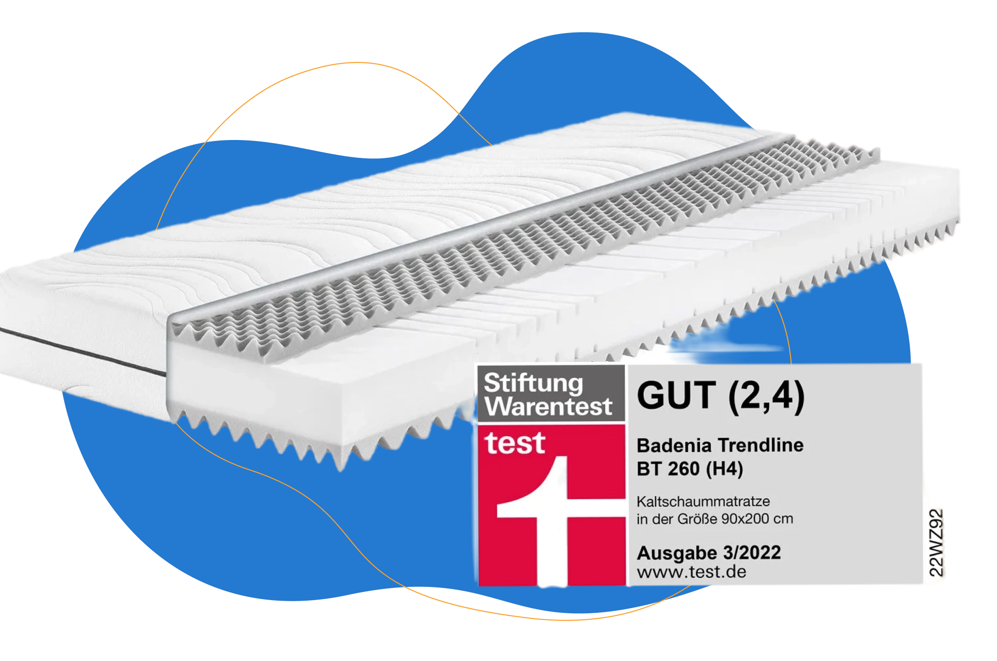 Badenia Trendline 7-Zonen-Kaltschaummatratze “BT 260“
