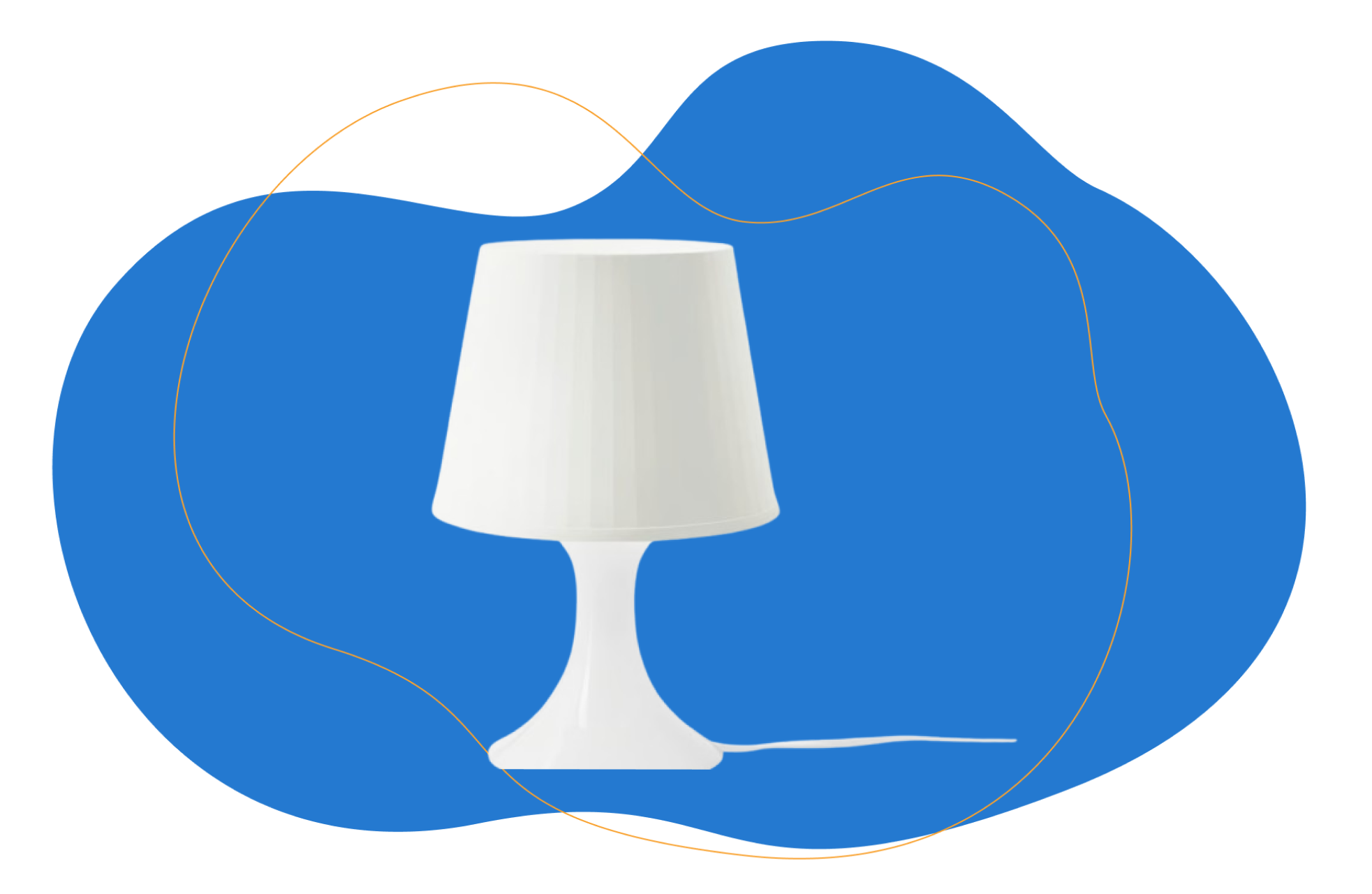 IKEA Lampan Nachttischlampe