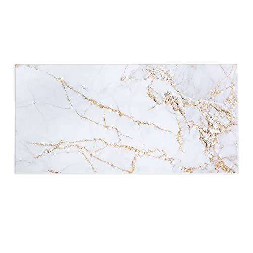 weiß-goldene Marmor Natursteinheizung von Klarstein