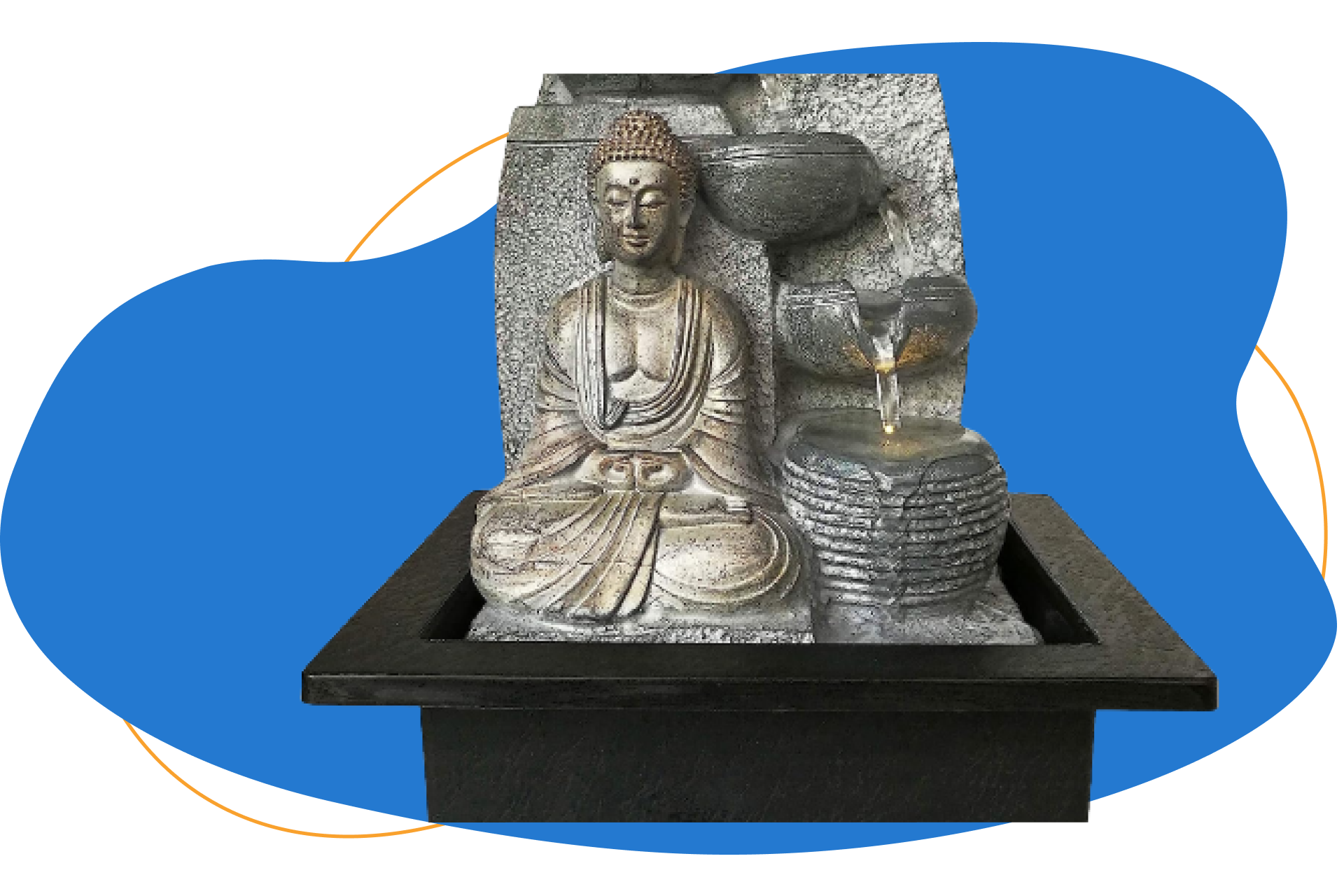 Dehner Zimmerbrunnen Buddha