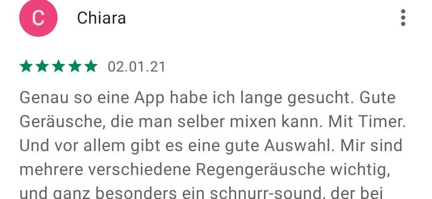 Die Mehrzahl der User ist von der Schlaf App begeistert. Foto: © Google Play Store
