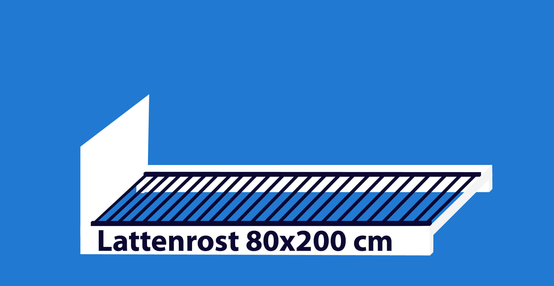Lattenrost in 80x200 cm