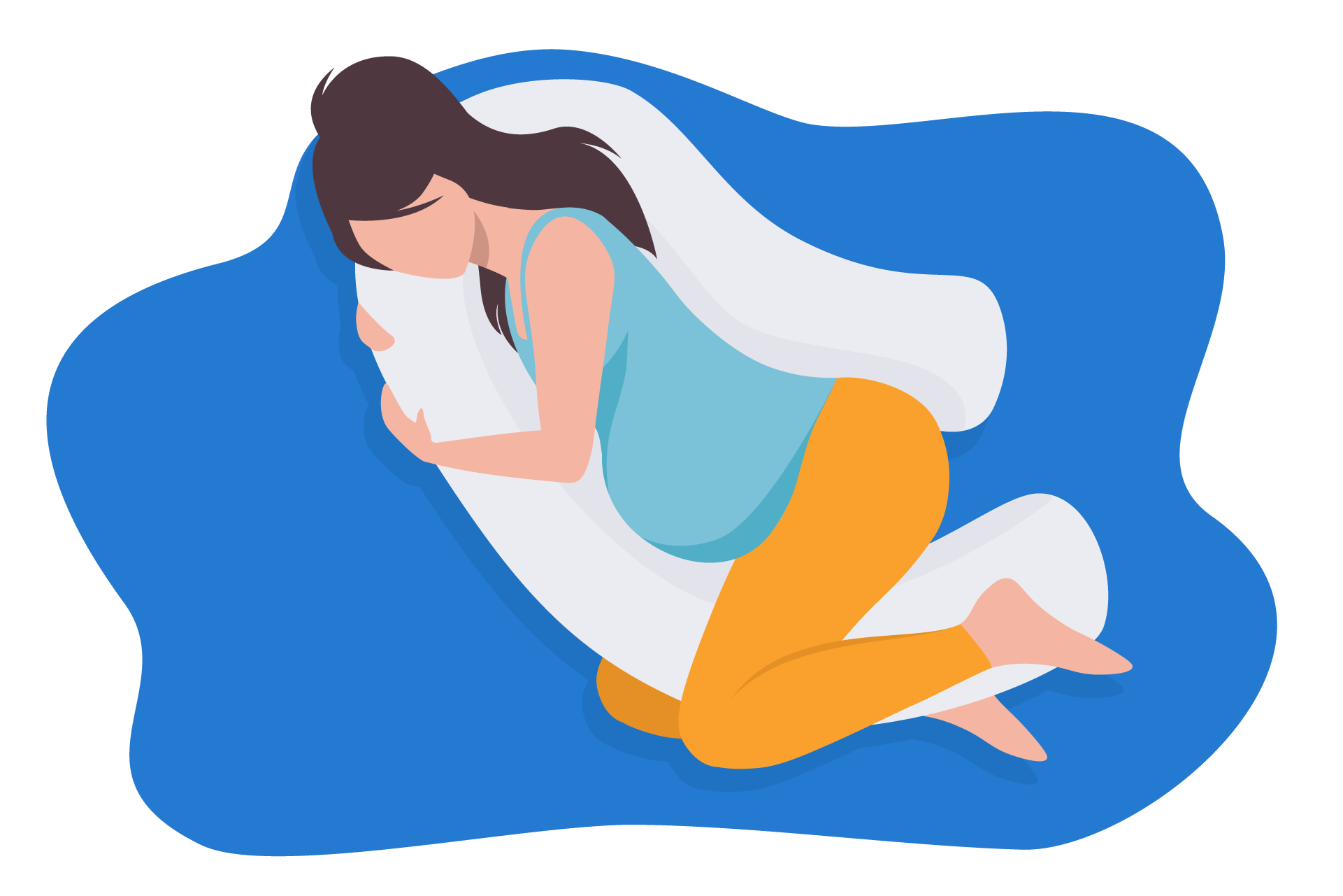 U-förmiger Schwangerschaftskissenbezug Aus Baumwolle - Abnehmbar & Atmungsaktiv Für Erholsamen Schlaf